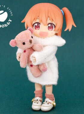 高领翻领毛衣现货冬毛绒外套ob11gsc素体中布娃娃衣服molly美结猪