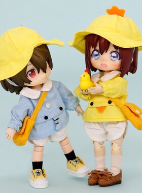 ob11娃衣服现货molly幼儿园幼稚园关节套装12分bjd GSC素体粘土