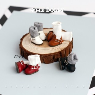 ob11【学生袜靴】长袜素体中布bjd娃娃 mico圆糕美结猪娃鞋子