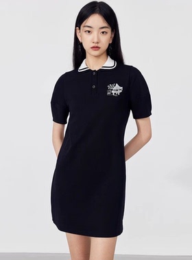 秋水伊人中长款连衣裙2025年夏季新款女装小个子百搭H型裙子V1450