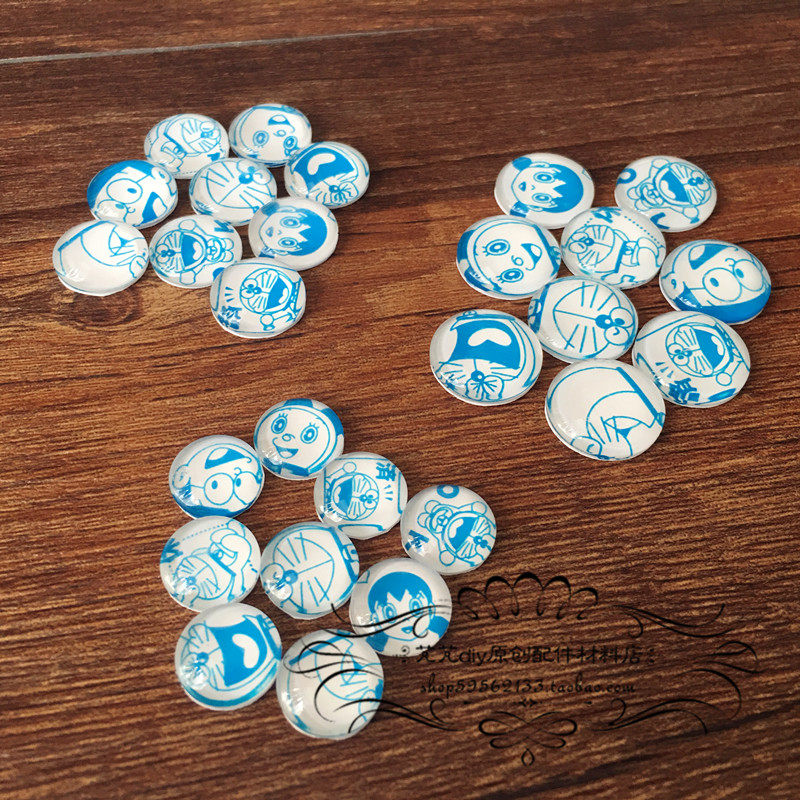 diy手工宝石哆啦a梦贴片