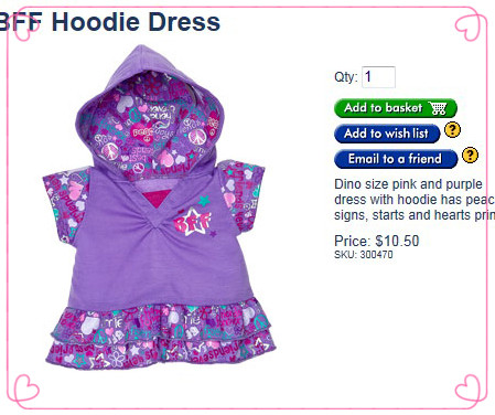 洋娃娃DIY达菲熊毛绒玩具衣服