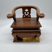 3寸6神椅神像底座加高佛像宝座如意扶手沙比利木雕工艺叠椅订制