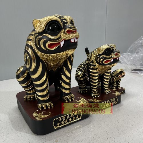虎爷木雕金身神像神虎将军