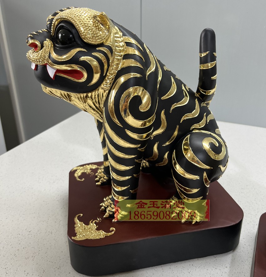 虎爷木雕金身神像神虎将军