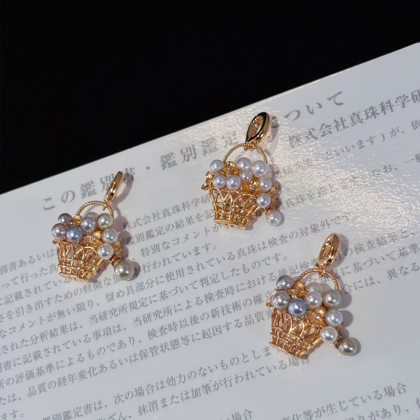 【浅小屋】花篮。纯银电镀厚金复古立体花篮设计天然珍珠吊坠卡扣,珠宝/钻石/翡翠,颈饰,淘宝优惠券,粉丝福利购,淘宝优惠卷