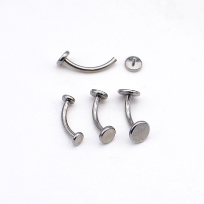 钛合金弯杆內牙唇钉眉钉唇面钉