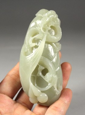 青白玉青白玉龙腾盛世把件