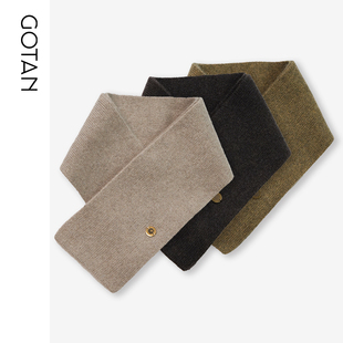 GOTAN四平加厚羊绒围巾康赛妮Aurora皇家纱线纯羊绒中性保暖围脖