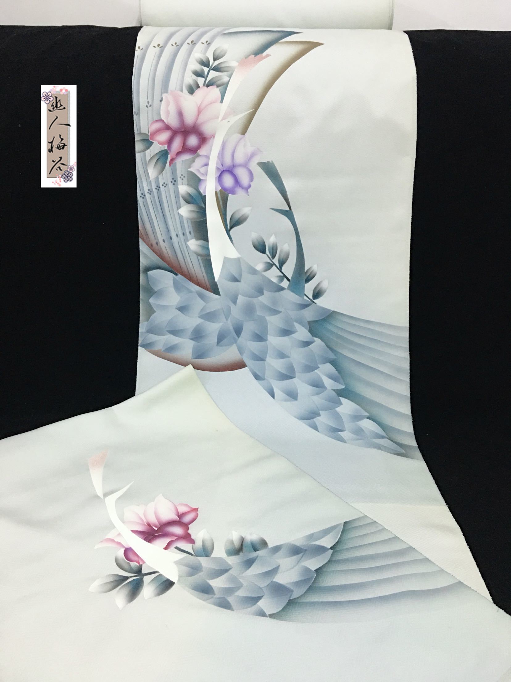 幽人梅谷|日本正绢付下反物正娟布料真丝旗袍汉服口金娃衣面料