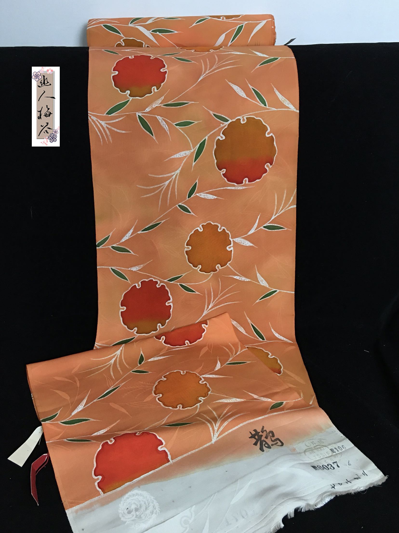 幽人梅谷|日本正绢小纹反物正娟布料真丝旗袍汉服口金娃衣面料