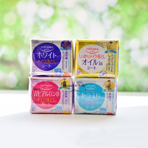 日本高丝softymo玻尿酸保湿温和清洁卸妆棉卸妆湿巾眼部卸妆棉片