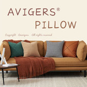 北欧千鸟格沙发抱枕靠垫现代轻奢皮质靠背床头靠垫大靠枕套不含芯