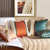 靠垫女王轻奢沙发抱枕靠垫简约现代床头靠枕套护腰软包大靠背定制