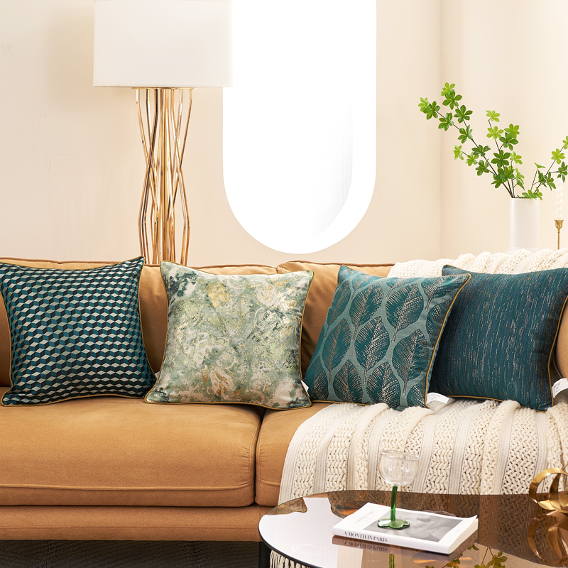 抱枕客厅沙发腰靠枕套不含芯轻奢风睡觉提花高级感枕头床头靠背垫