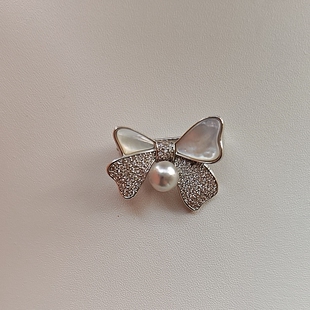 2066 天然海水真多麻珍珠胸针(点位6.5)
