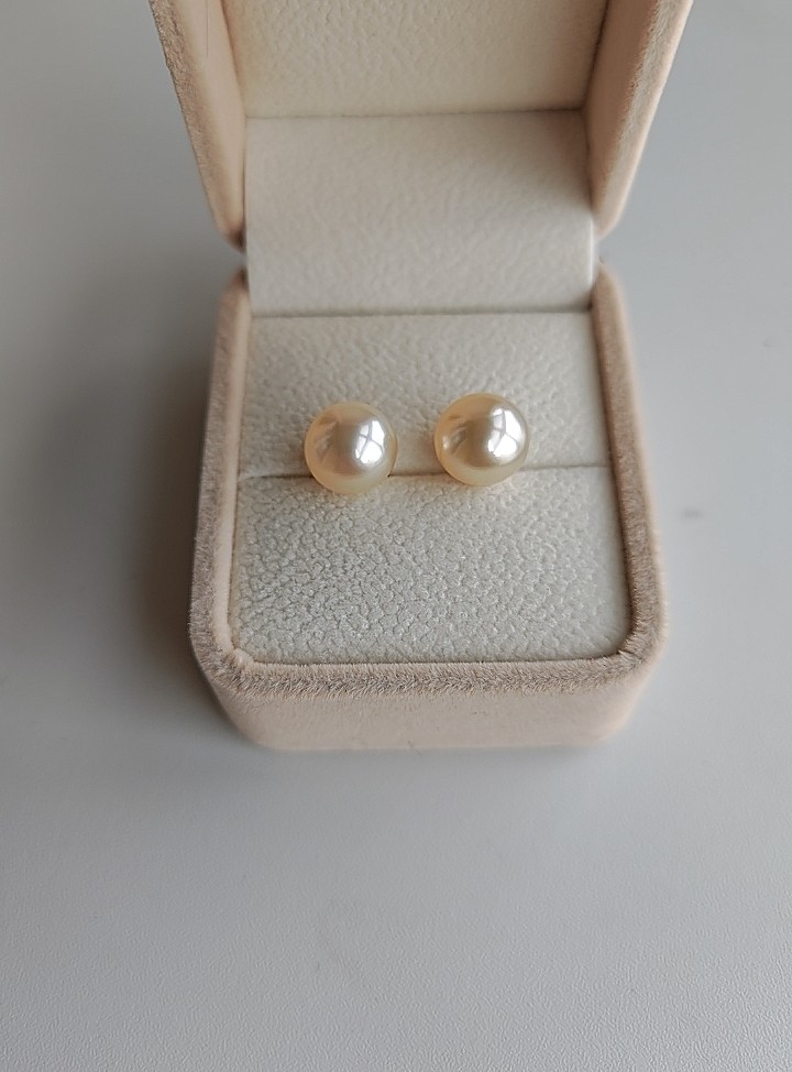 4488 天然海水南洋金珠珍珠耳钉（极光点位10.4-10.6带证）,珠宝/钻石/翡翠,耳饰,淘宝优惠券,粉丝福利购,淘宝优惠卷