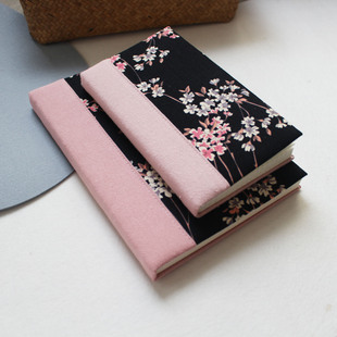 a6a5布面手账本盖章本旅游携带小本布艺笔记本记事本布面本子线装