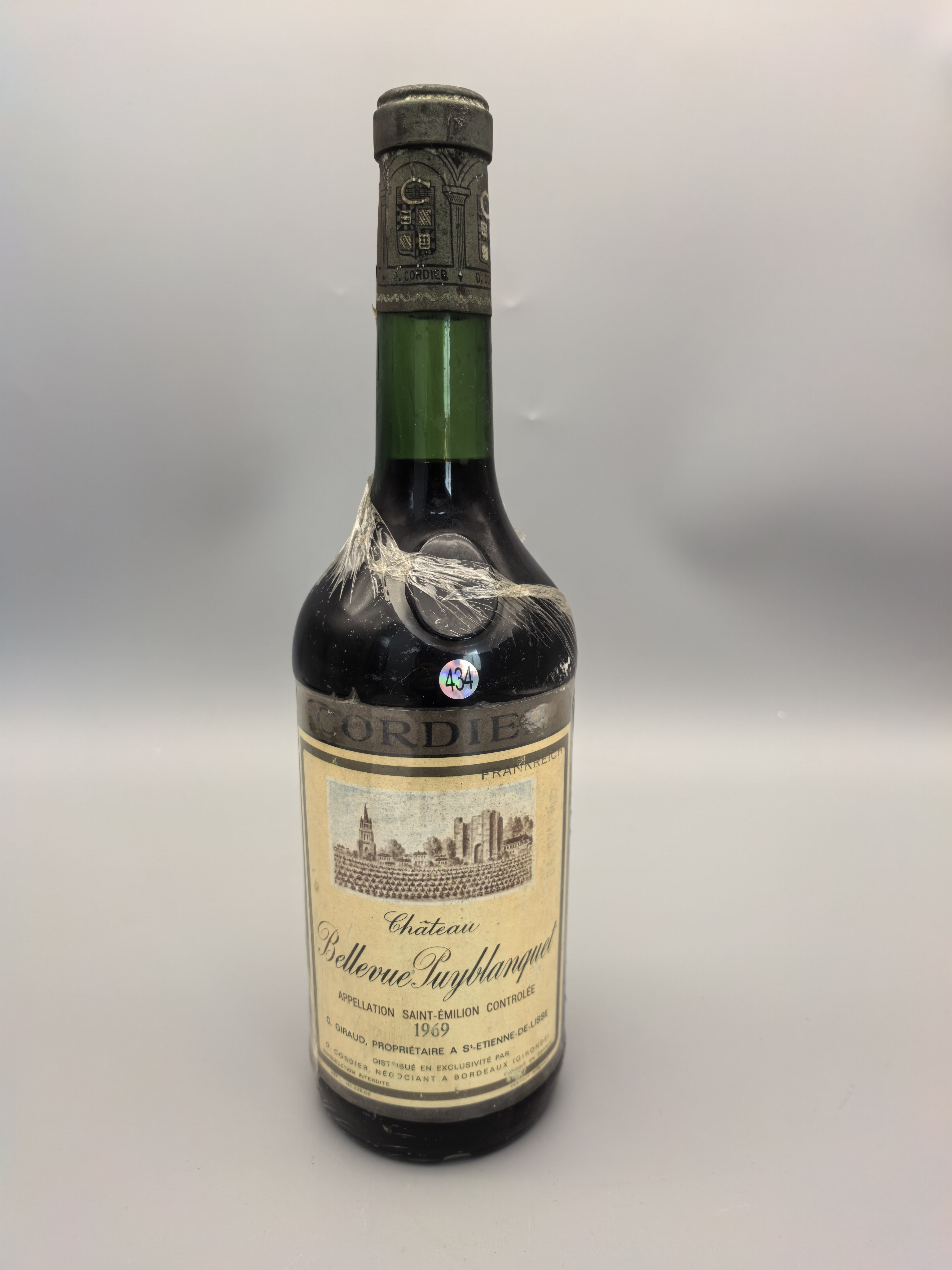 法国美景普伊布朗克酒庄1969年份圣埃美隆干红葡萄酒