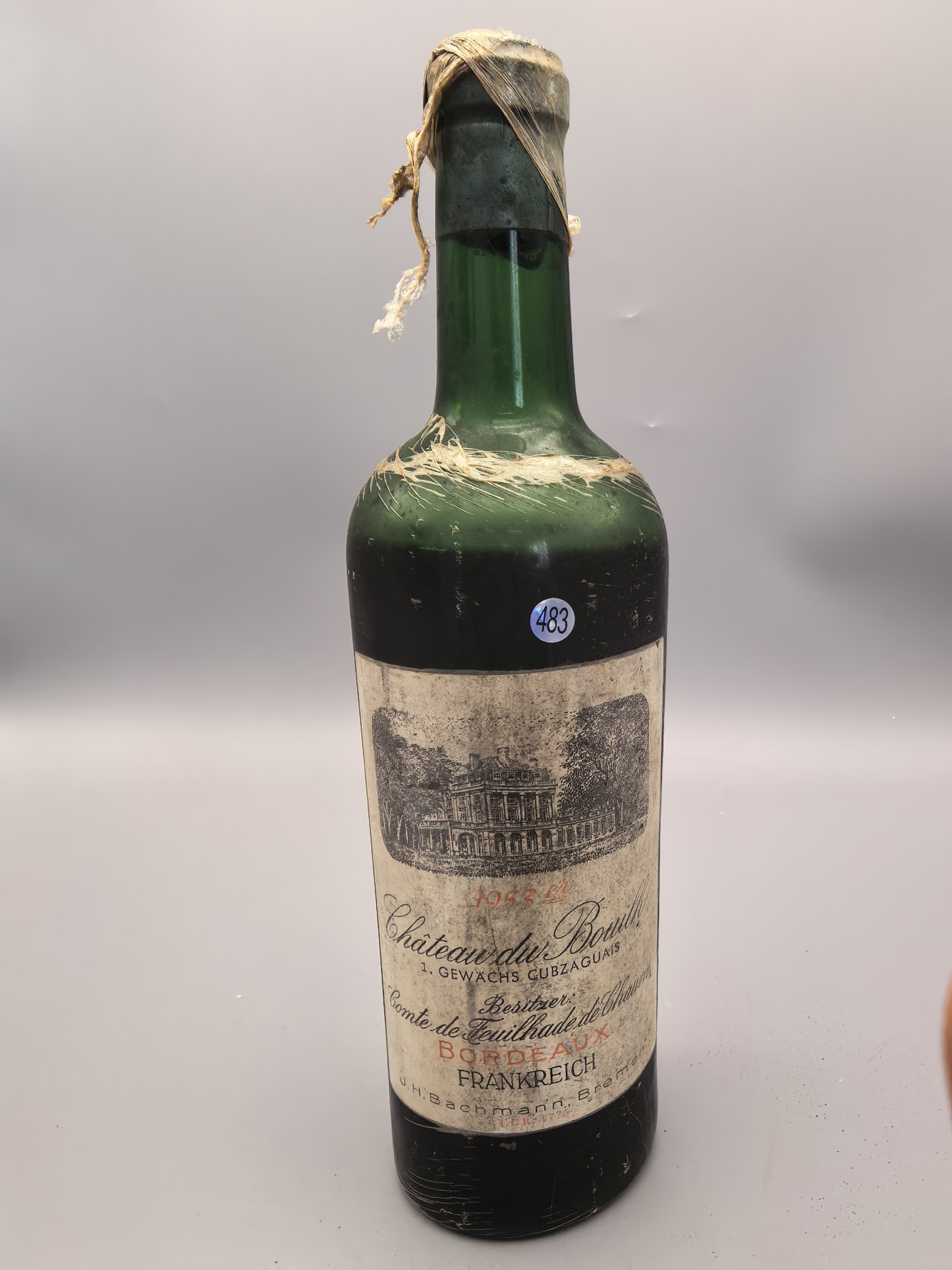 1953年份的法国波尔多布尔丘产区博思酒庄红葡萄酒483