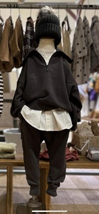 日本小众贵牌fith加绒保暖柔软舒适卫裤运动裤男女童中性款裤子清