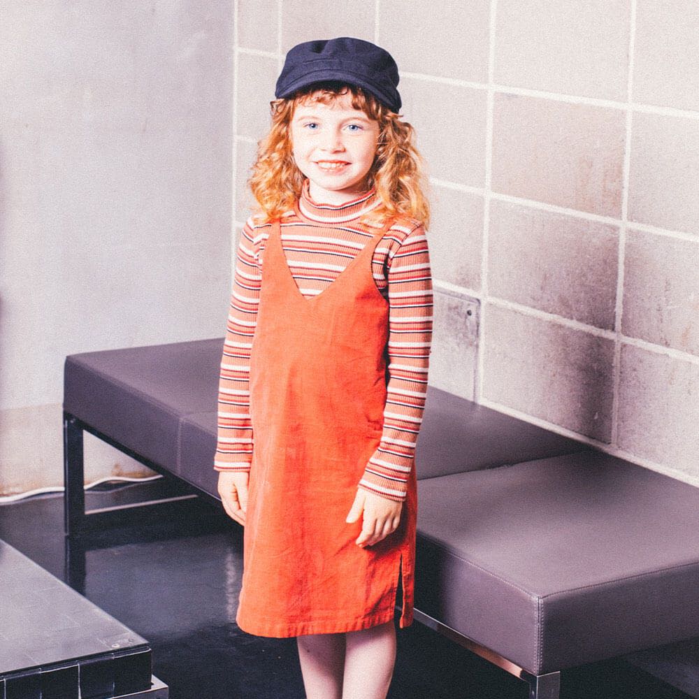 branshes日本灯芯绒吊带童装