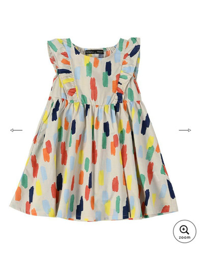 出口日本霓虹品牌markeys 全棉薄款花色连衣裙 00 后新款