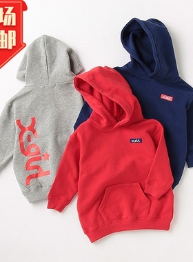 日本高端代G潮牌克莱因蓝xgirl全棉加厚保暖毛圈风帽衫卫衣包邮