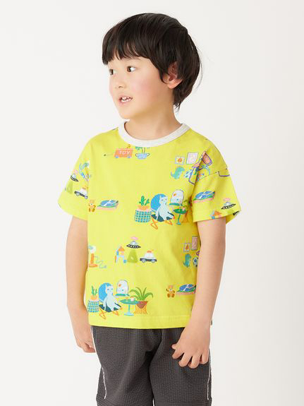 出口日本原单贵牌Hakka全棉短袖T恤五分短裤中性艺术家联名款