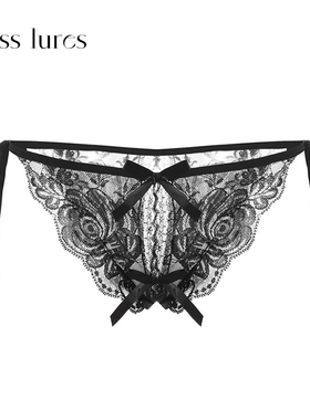 19.9元包邮 性感内衣大码绑带女士开档内裤诱惑免脱蕾丝丁字裤