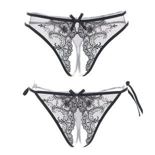 女性情绪内衣蕾丝性感透明丁字裤 3条 性感内裤 今夕何夕秋季 女 包邮