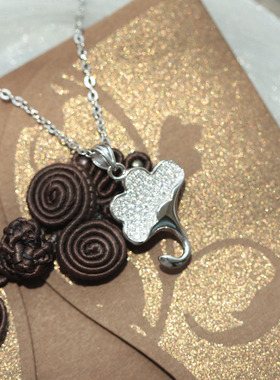 满钻闪亮银杏叶通体不变色密镶