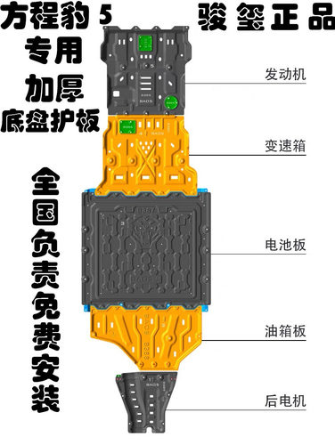 骏玺25款智驾版方程豹5底盘护板