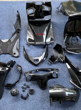 CNSY三阳 F1劲战四代目全车内壳PP黑胶件碳纤维工具箱后挡泥板