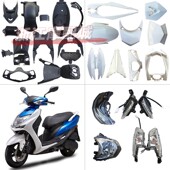 黑件 四代目CNSY三阳电摩油改电定制改装 外壳 灯具四代目外观件