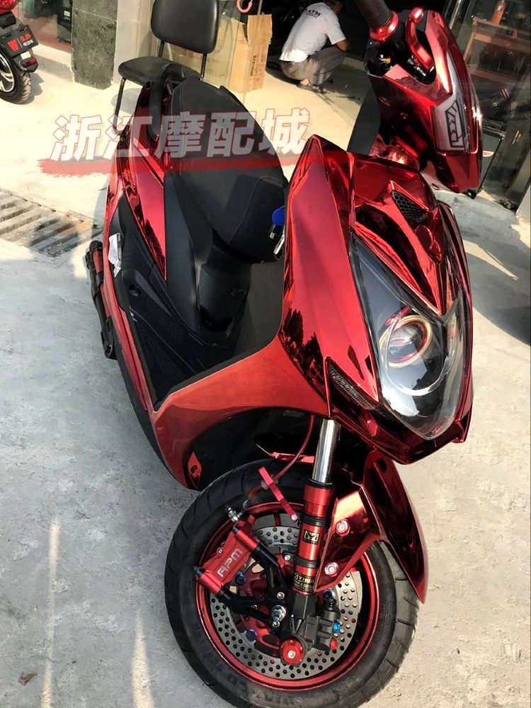 三阳四代目油改电飞鹰劲战F1四代目外壳PP件黑胶改装电镀外壳烤漆