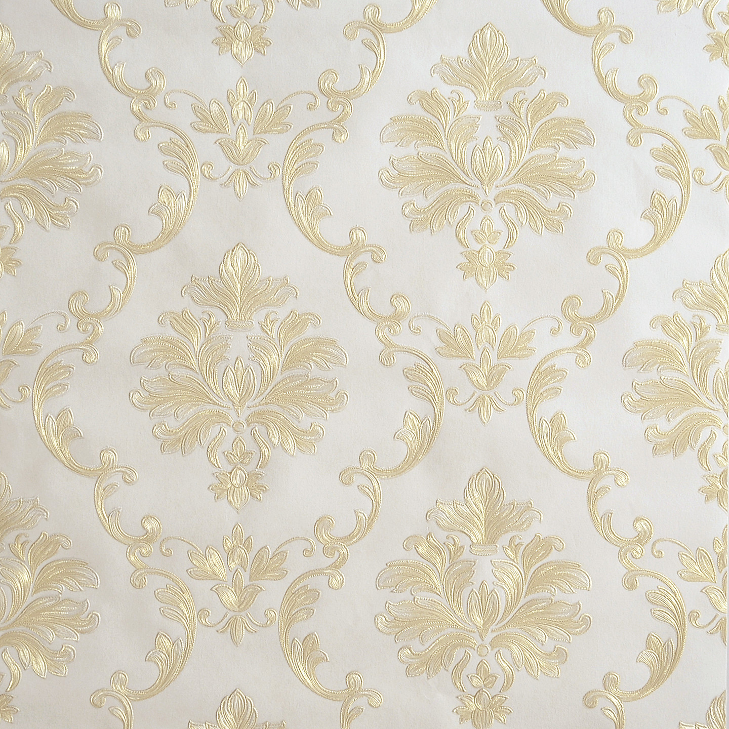 浮雕加厚客厅大马士革墙纸欧式