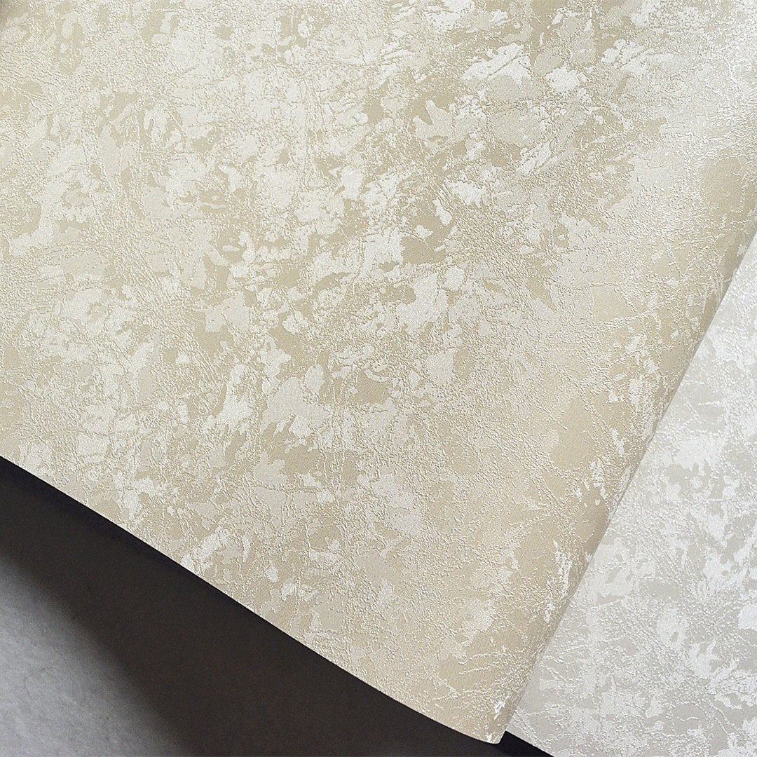 新款正品pvc防水暖色系壁纸雪花纹客厅卧室民宿酒店墙纸素色简约