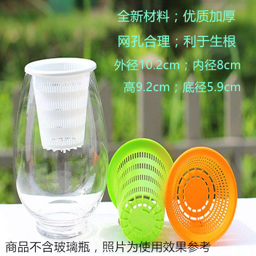 加厚定植篮定植杯无土栽培水培植物可配喜茶联名杯奶茶杯种植花草