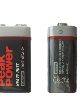 数字万用表 无线话筒电池9V方形电池6F22/7号1.5V干电池 不可充电