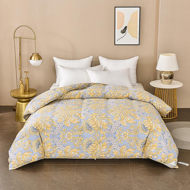 阿思家60支全棉白鹅绒加厚冬被