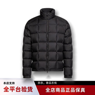 代购蒙口Eglise哑光方形绗缝短款立领羽绒服鹅绒男款夹克外套