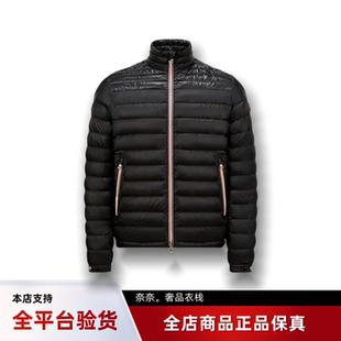 正品代购蒙口Daniel彩条短款立领轻薄羽绒服鹅绒男款夹克外套