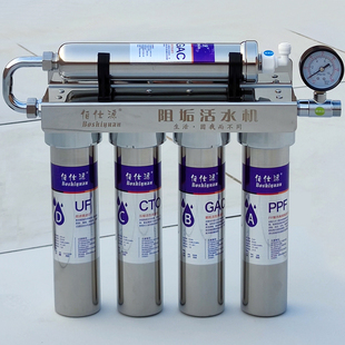 伯仕源500B阻垢活水机净水器家用直饮厨房自来水过滤器不锈钢超滤