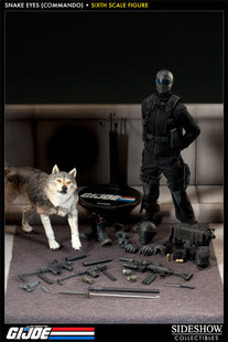 【GD漫玩社】Sideshow 特种部队 GIJOE 面具人 蛇眼 2.0 带狼