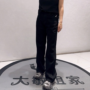 89028柏菲蒂初冬新品四面弹力显瘦简约百搭窄直牛仔裤加大码女裤