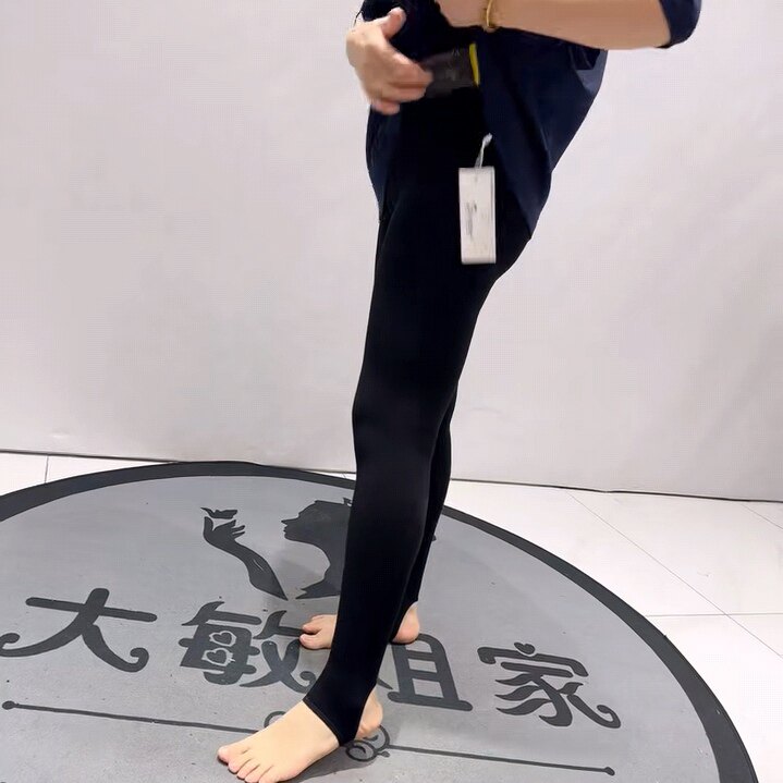 330克初春保暖松紧高腰四面弹力舒适打底裤薄棉裤babi裤大码女裤