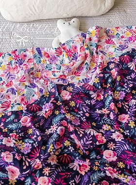 出口婴儿纱布六层盖毯新生儿抱被毯子宝宝浴巾抱毯双层竹棉包被