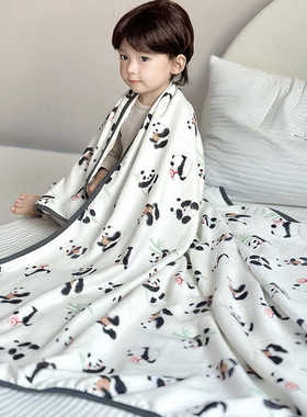 宝宝夏凉被儿童夏季空调被四层纱布浴巾新生婴儿盖毯竹棉夏凉毯