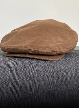 美国stetson夏透气常春藤帽中老年日常遛弯平顶帽时尚手工鸭舌帽